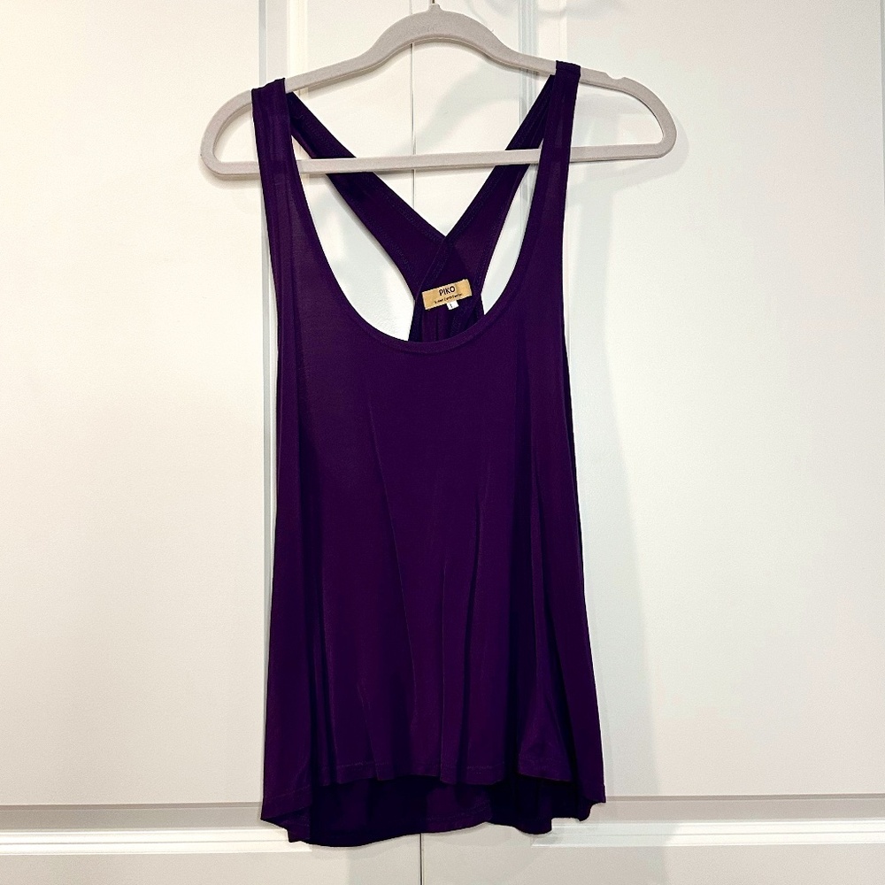 Purple Piko Tank Size L